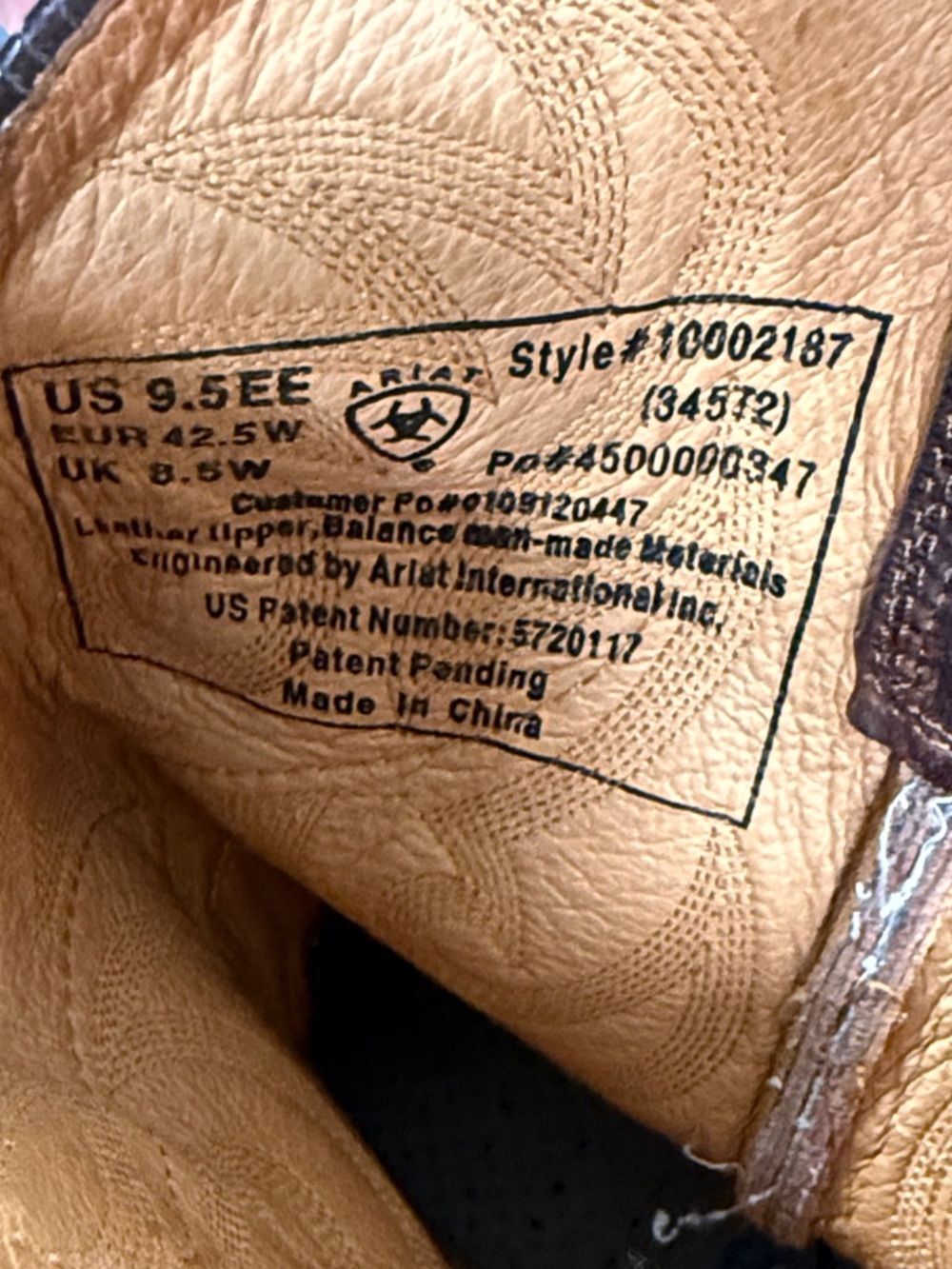 Ariat Men’s Heritage Roper Western Boots size 9.5 Wide - Picture 10 of 10